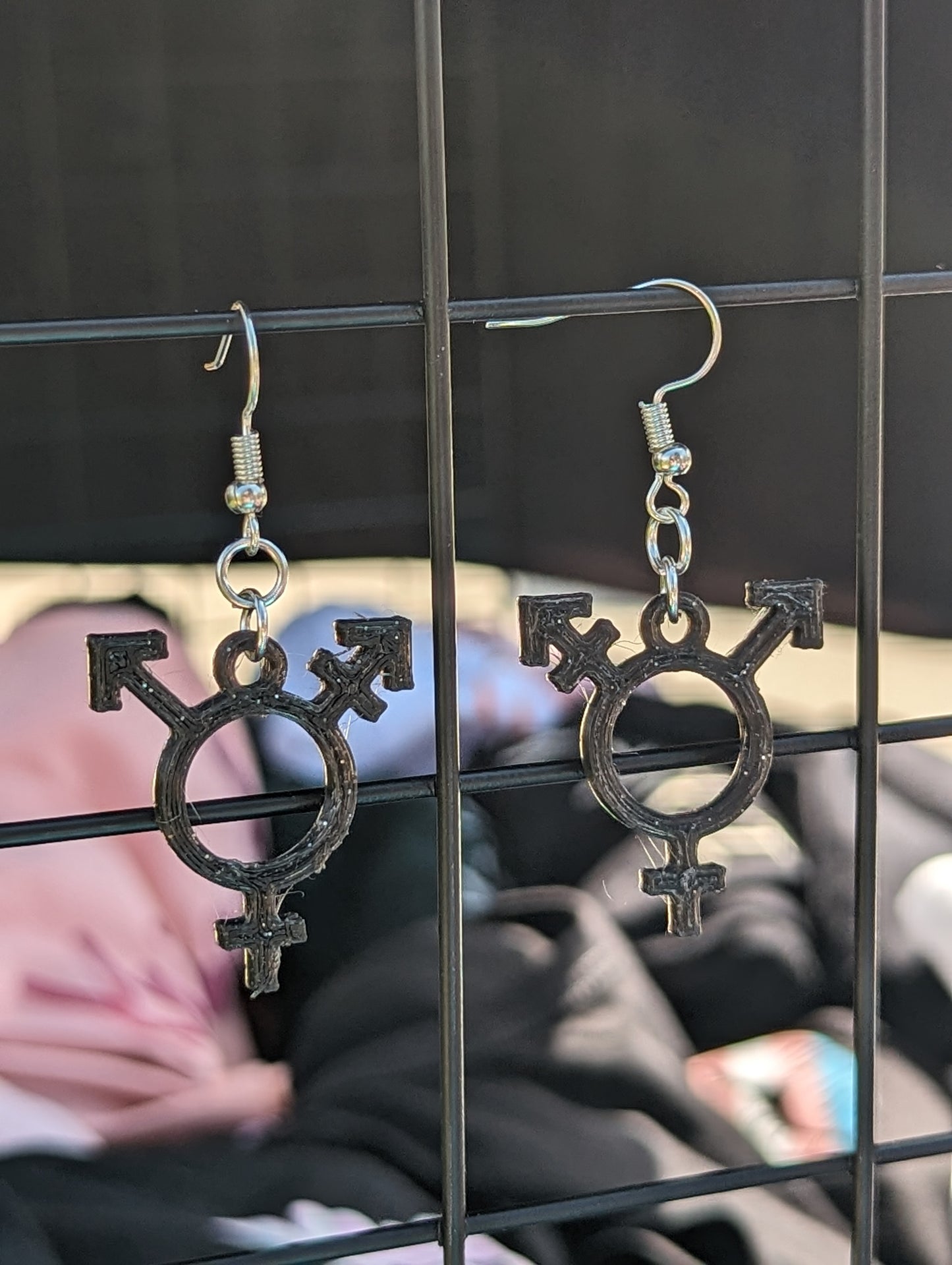 Transgender Symbol Earrings