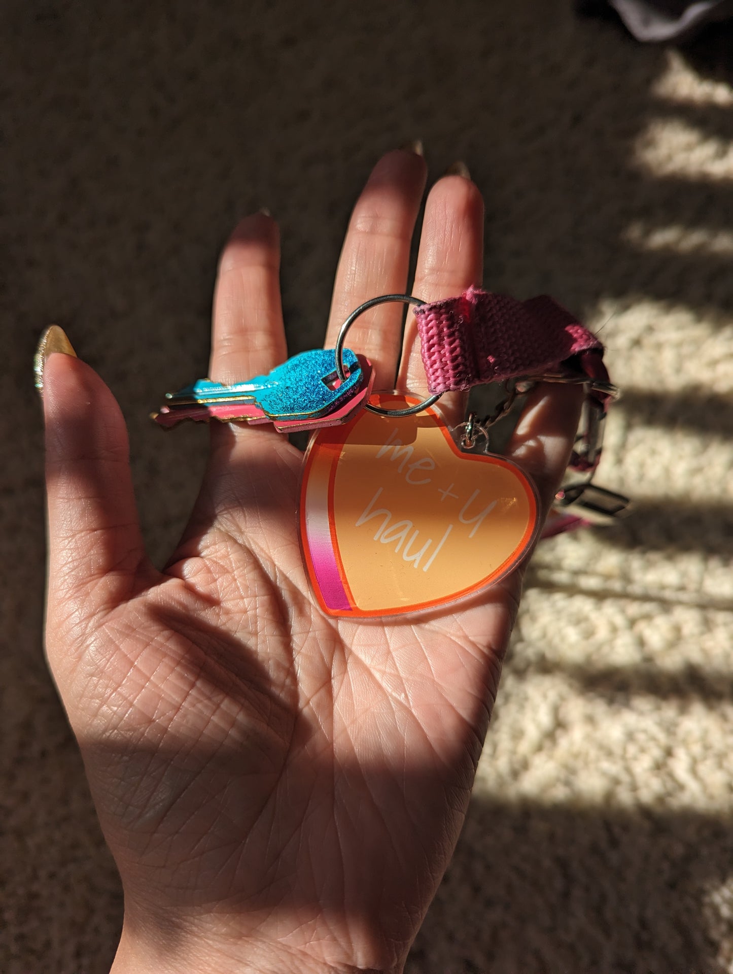 Me + U Haul Keychain