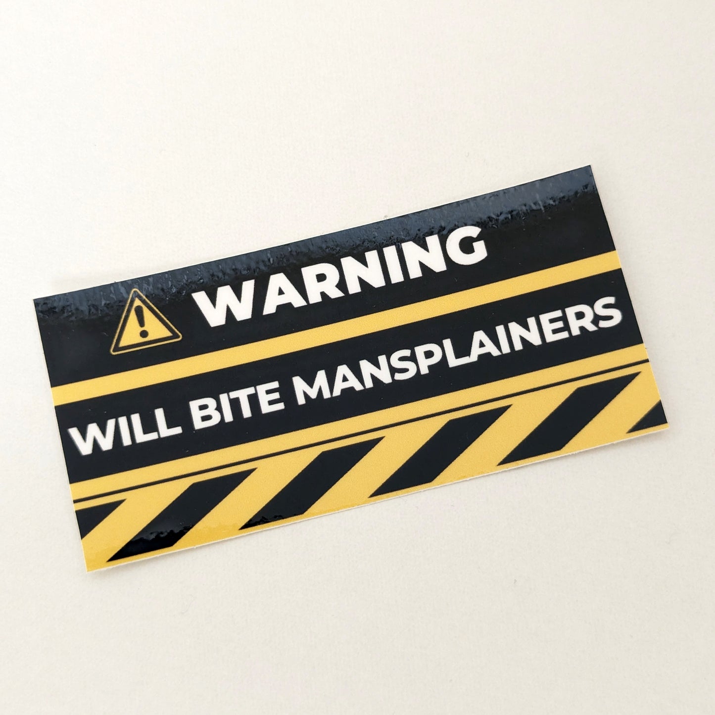 Will Bite Mansplainers Sticker