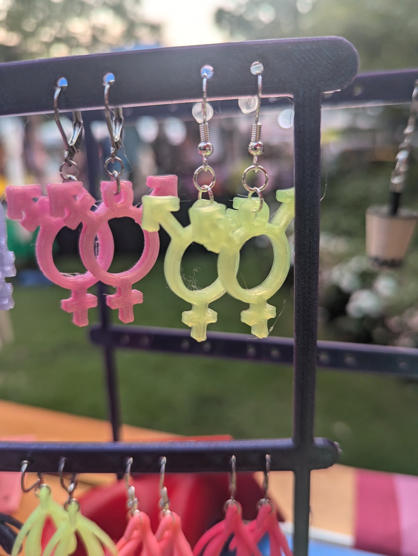 Transgender Symbol Earrings