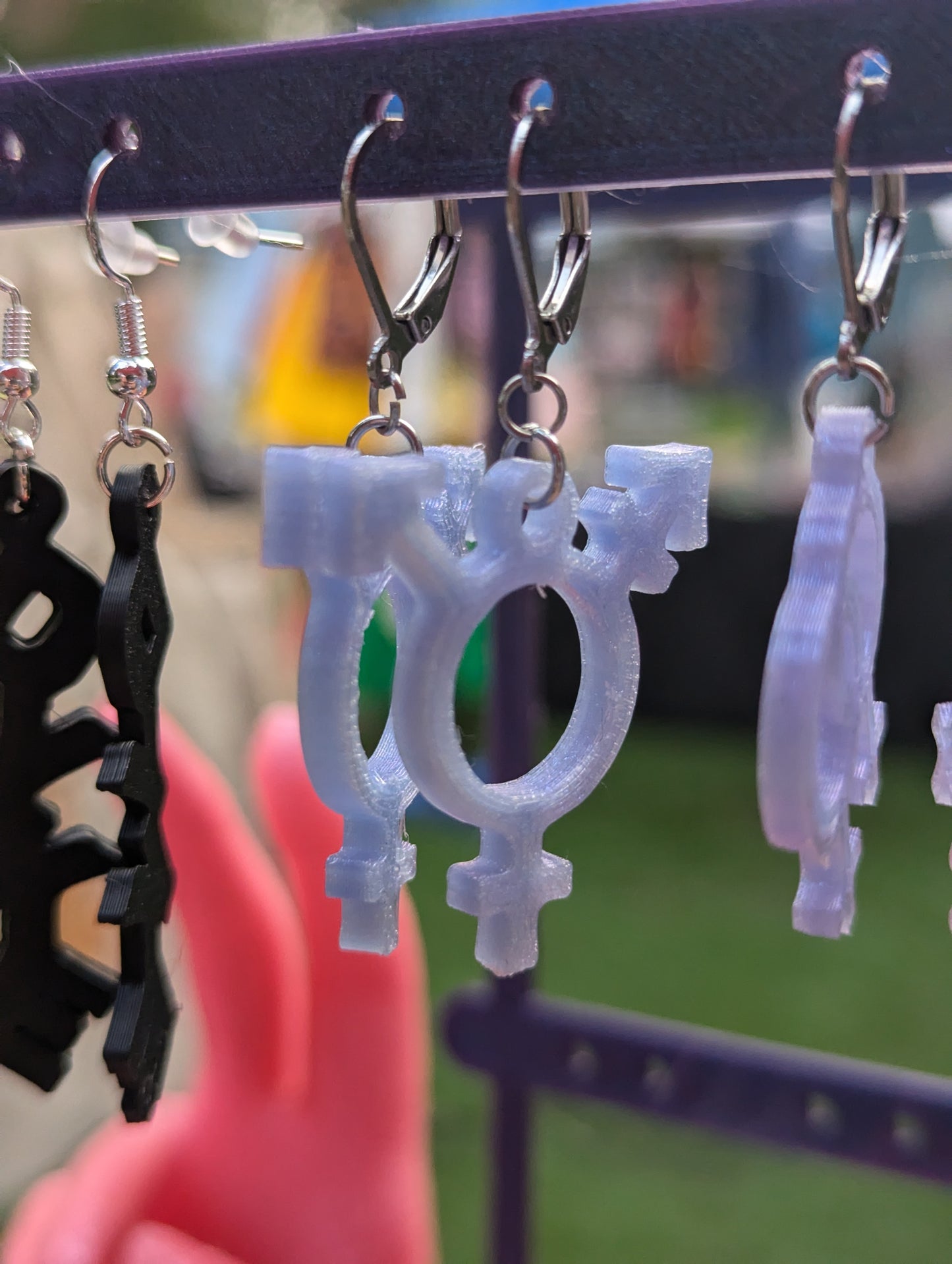 Transgender Symbol Earrings