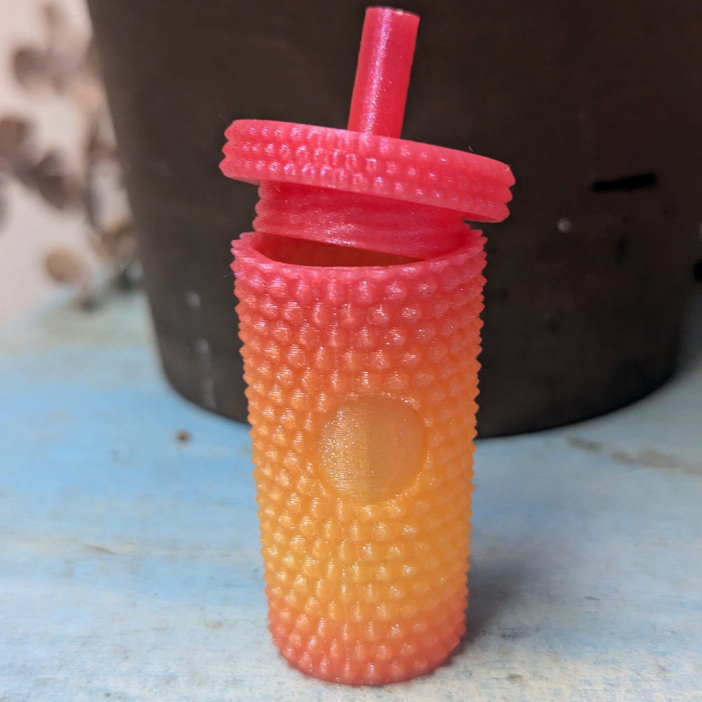 Hex Tumbler Twist Top Keychain