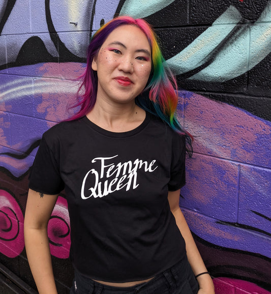 Femme Queen Flowy Crop Tee