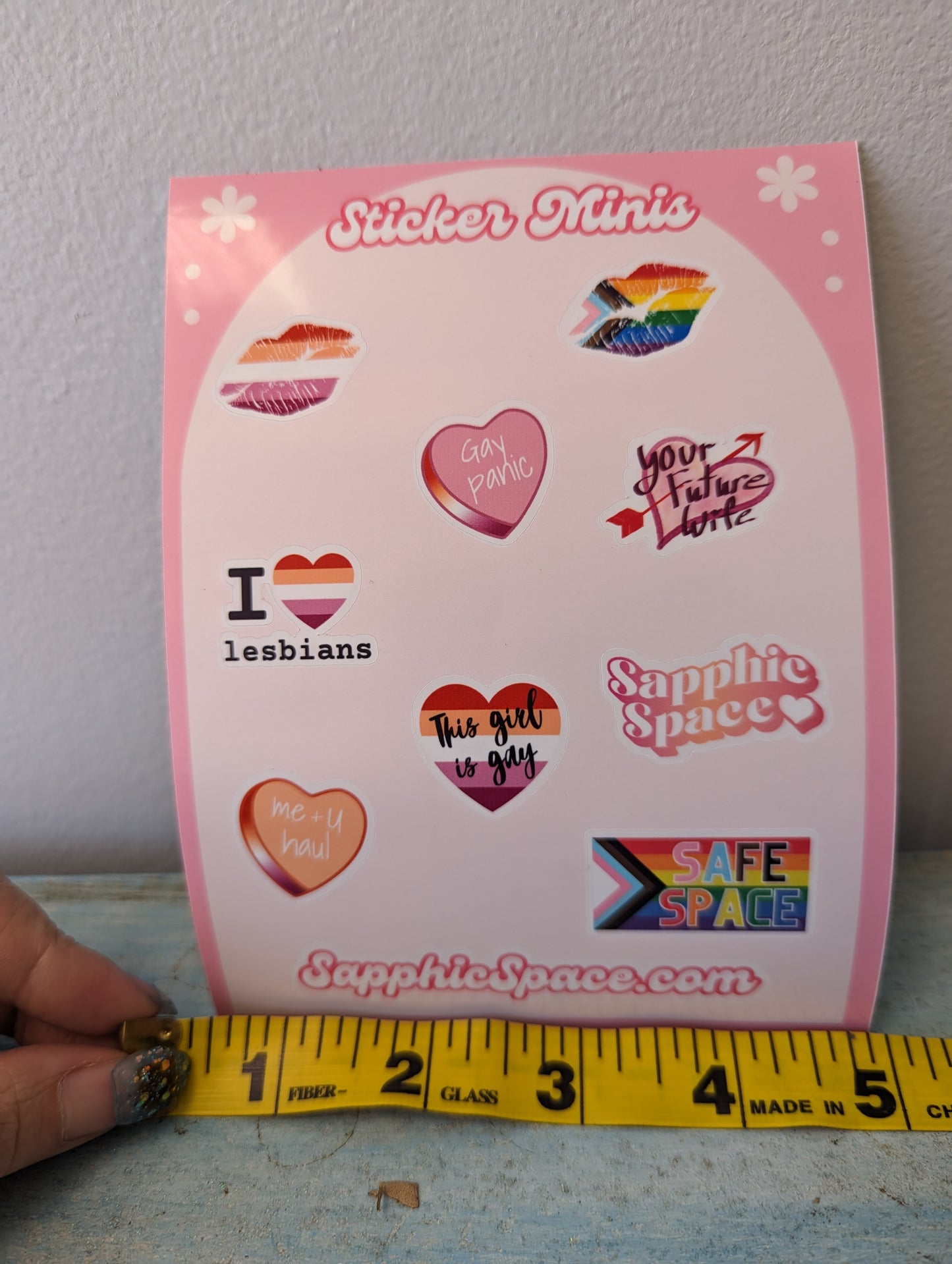 Sapphic Minis Sticker Sheet