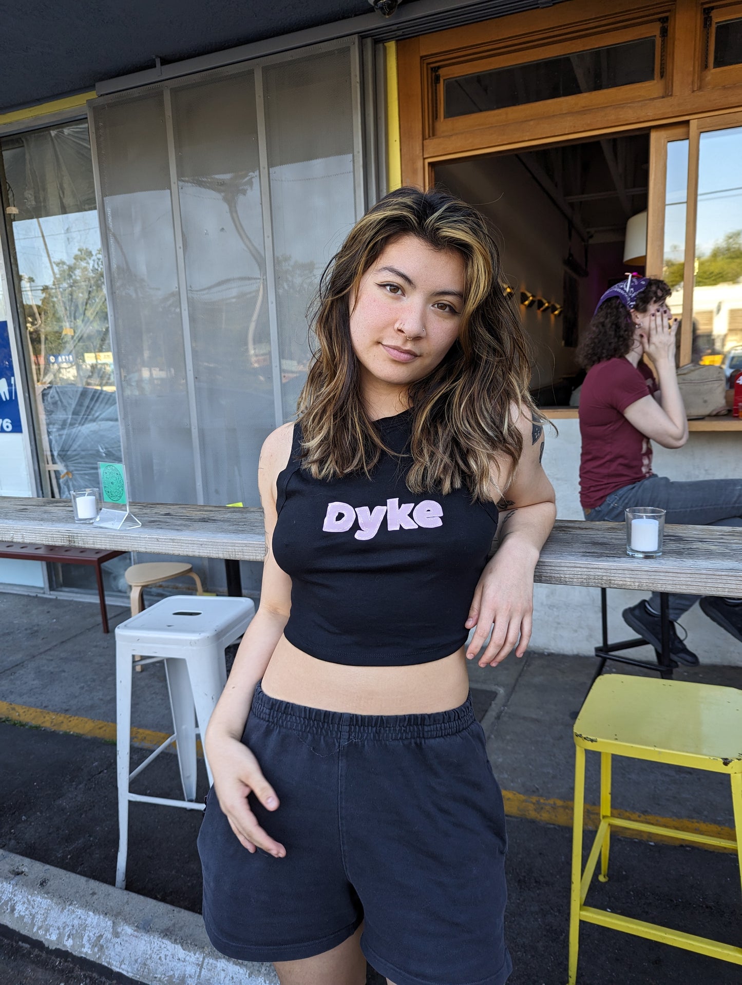 Dyke Stitched Muscle Crop