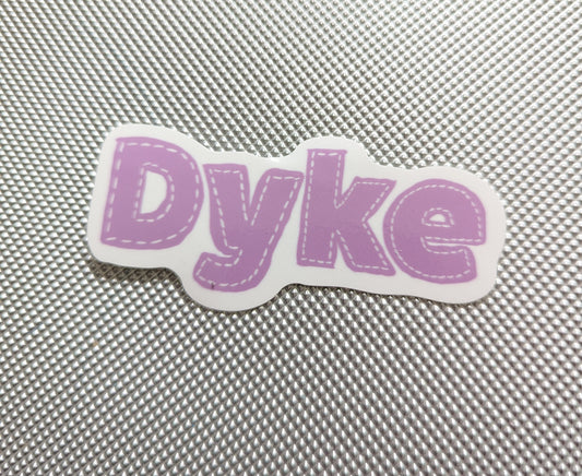 Dyke Stitched Sticker