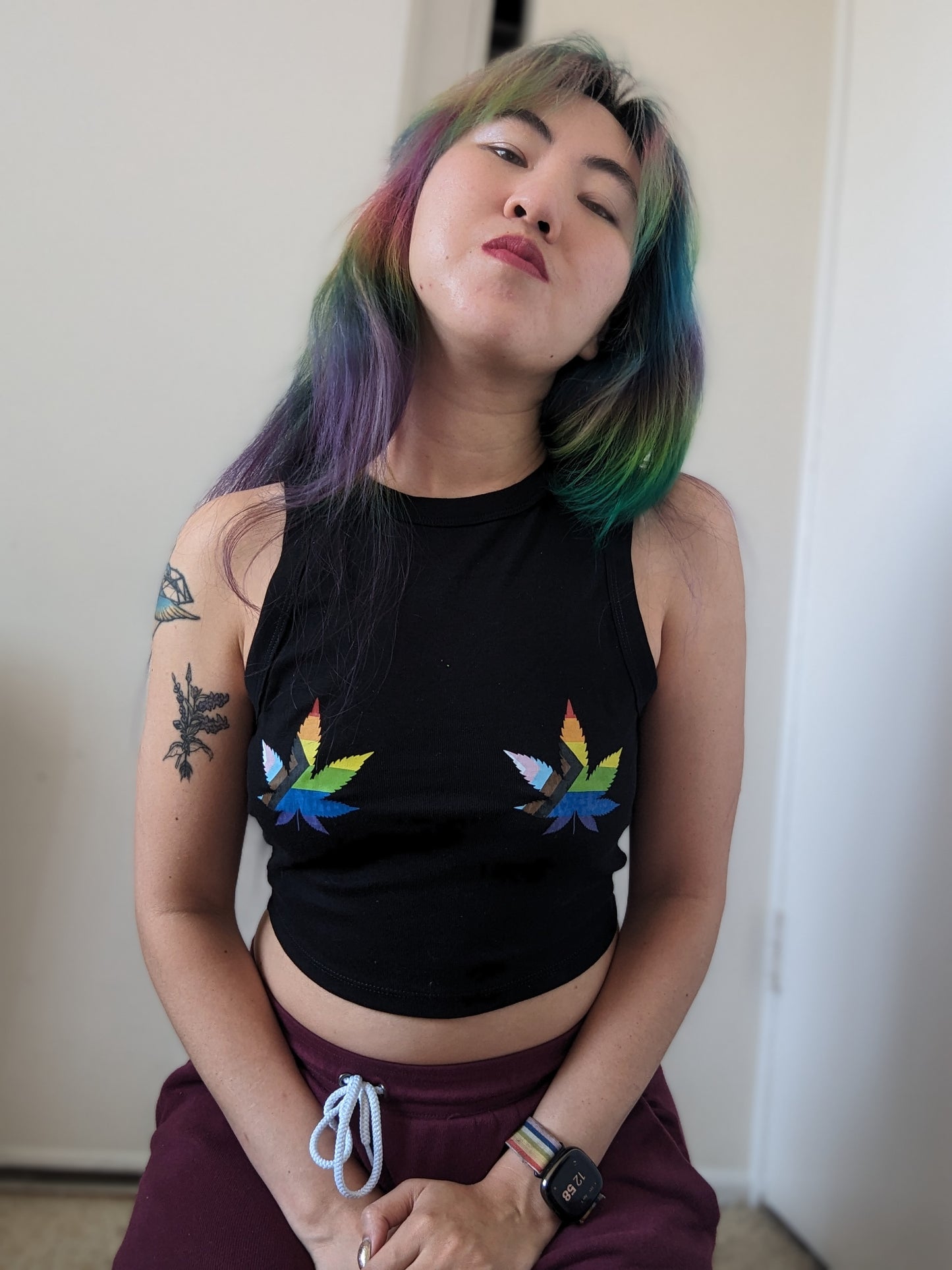 Pride Cannanips Crop Tank