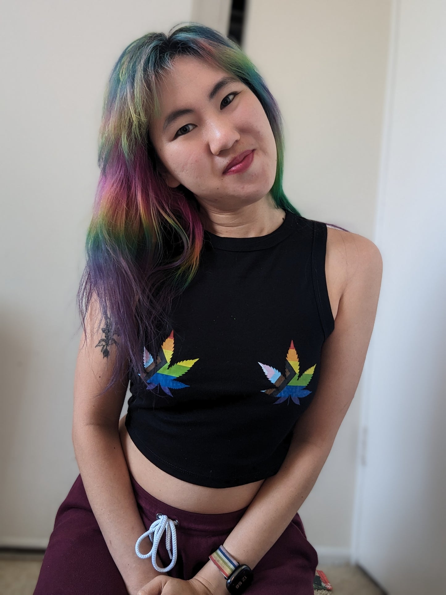 Pride Cannanips Crop Tank