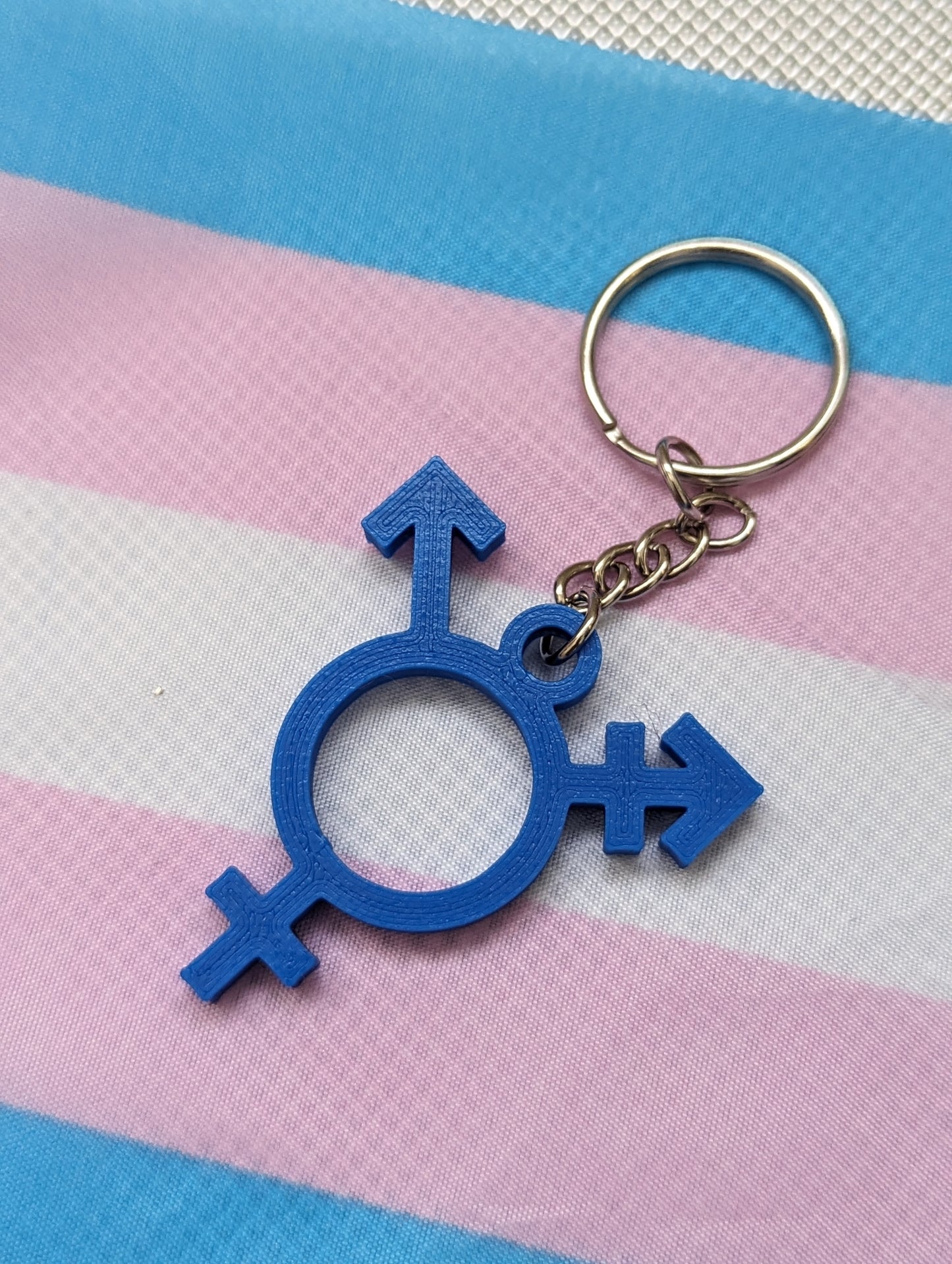 Trans Symbol Keychain