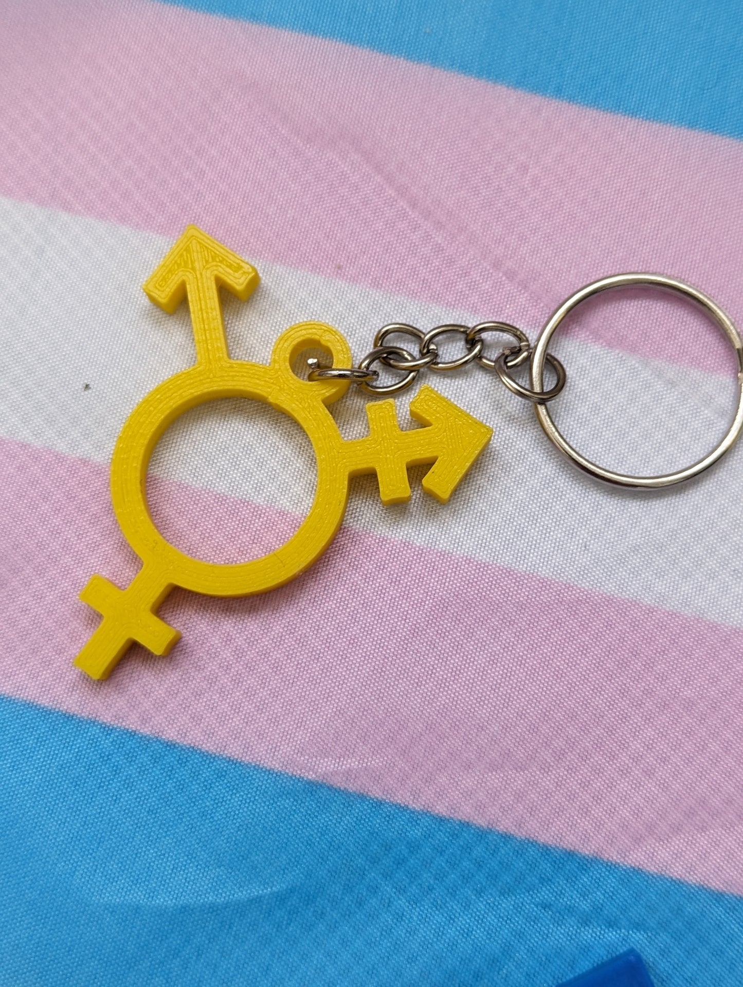 Trans Symbol Keychain