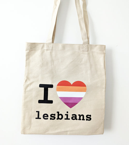 I Heart Lesbians Tote Bag