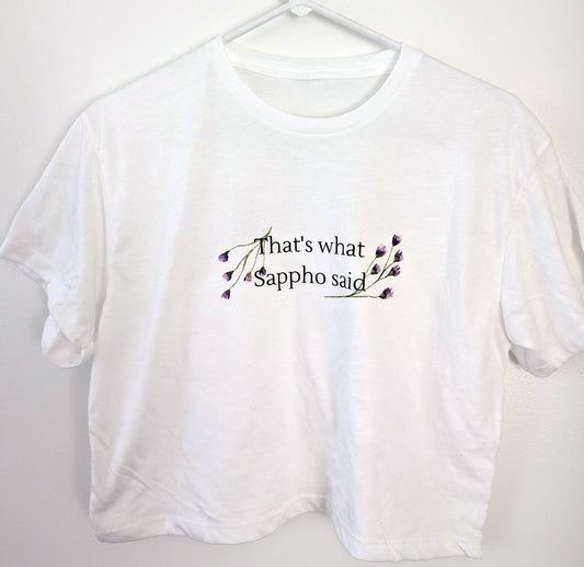 That's What Sappho Said Crop Tee