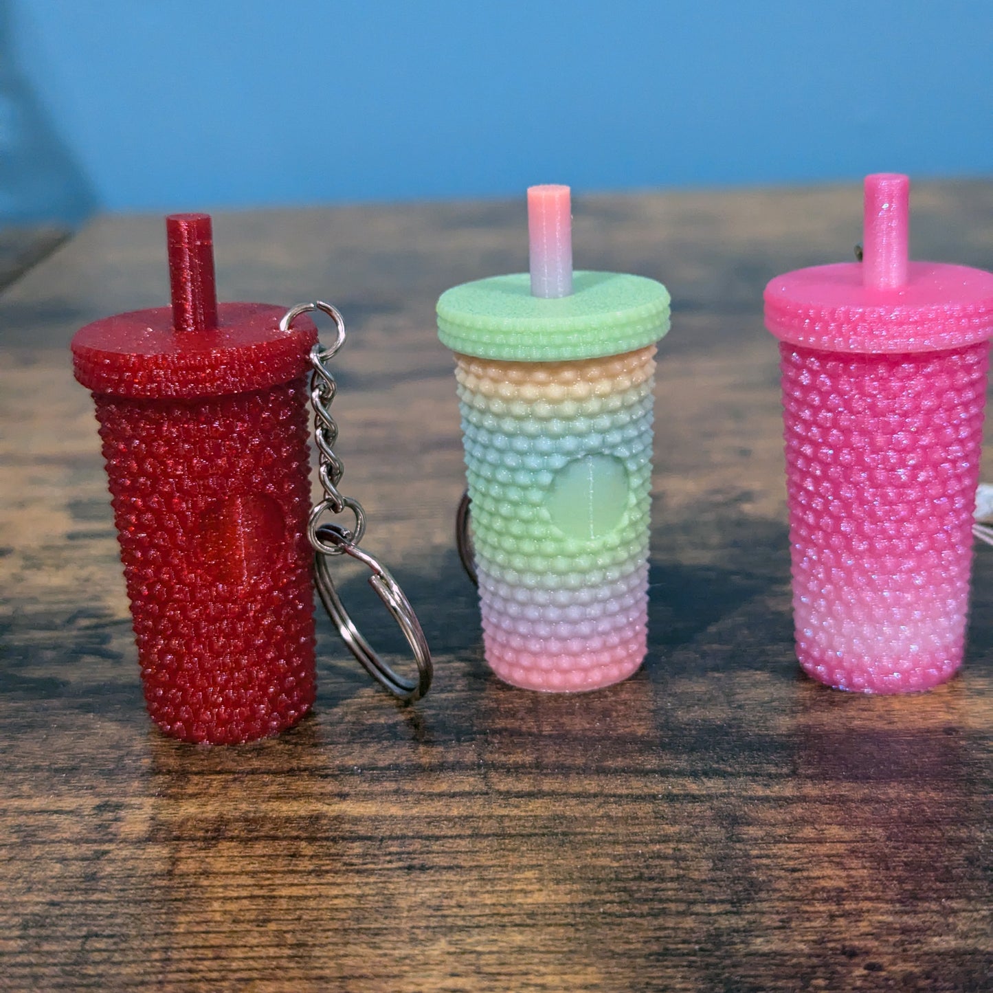 Hex Tumbler Twist Top Keychain