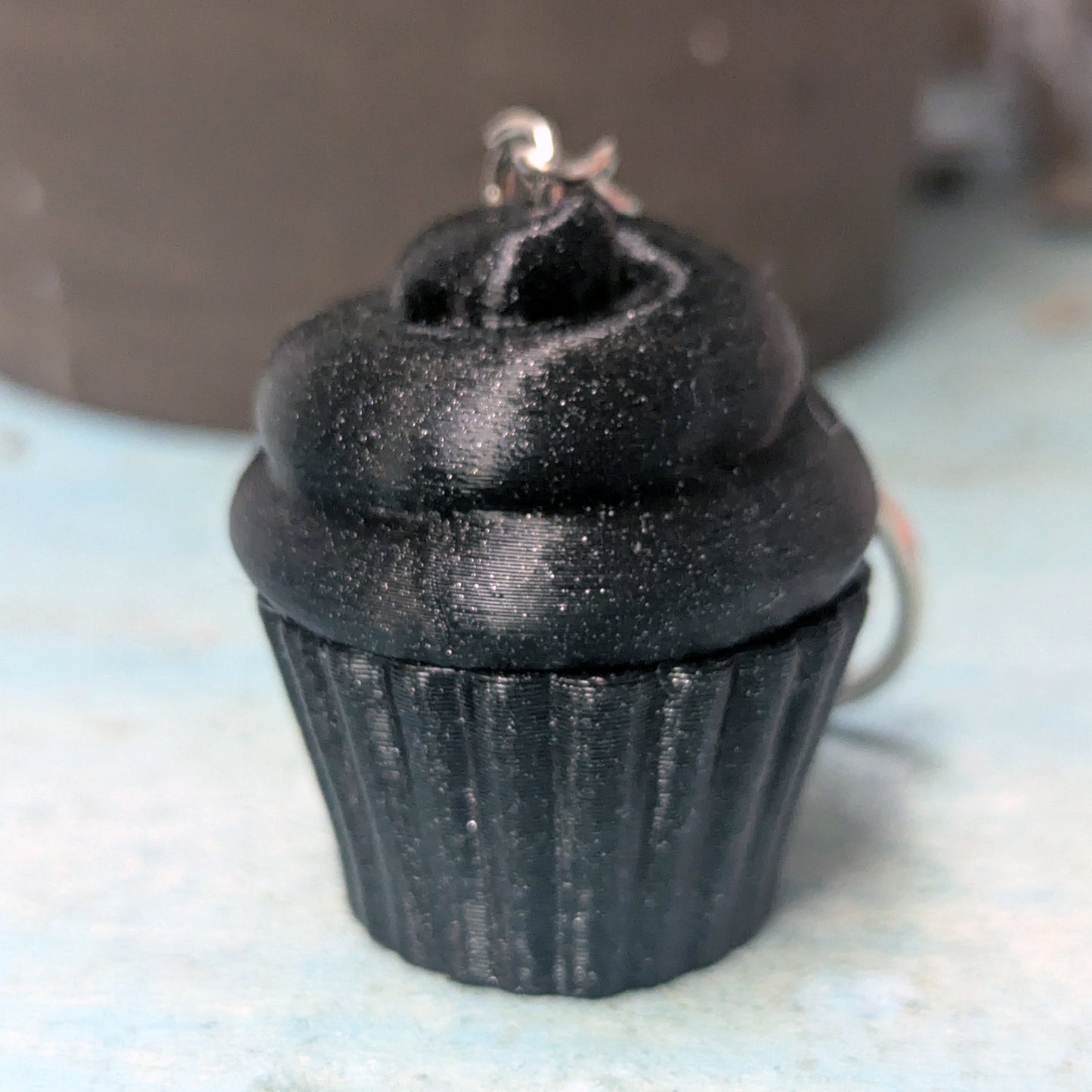 Cupcake Twist Top Keychain