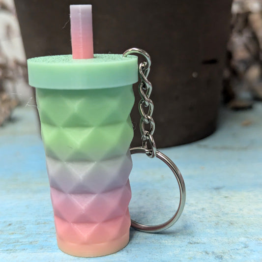 Geo Tumbler Twist Top Keychain