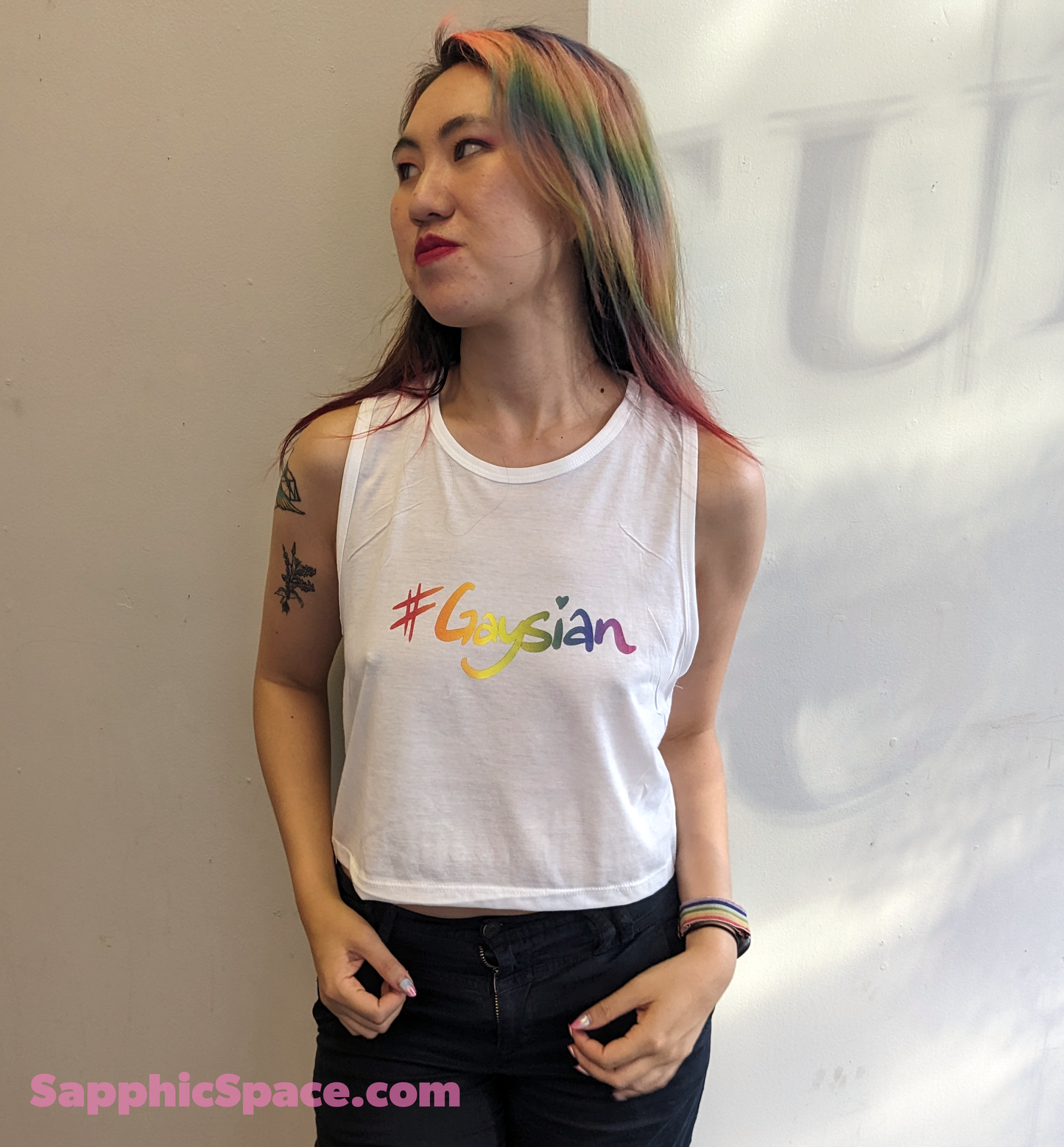 Gaysian Flowy Crop Tank