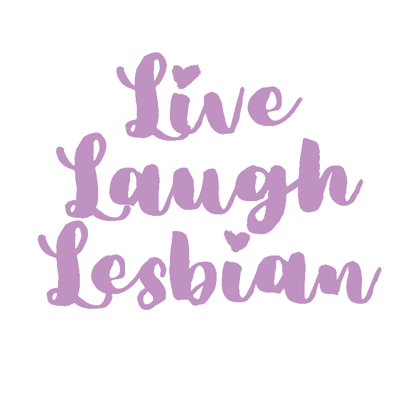 Live Laugh Lesbian Flowy Crop Tee