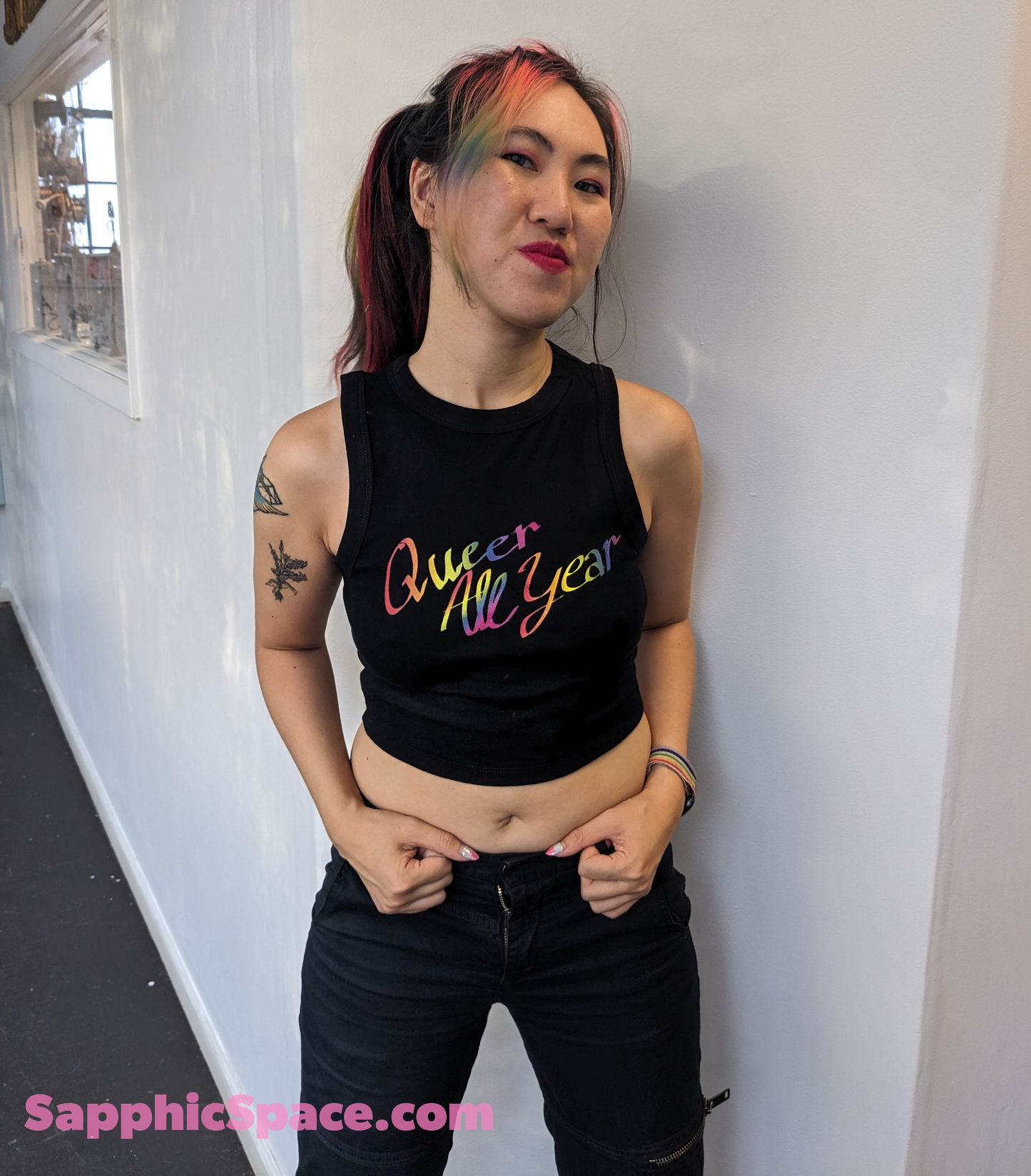 Queer All Year Baby Muscle Crop