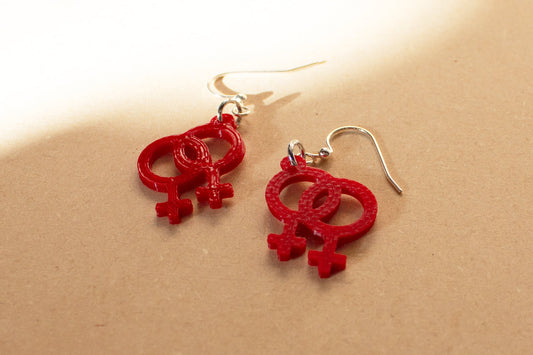 Lesbian Symbol Earrings