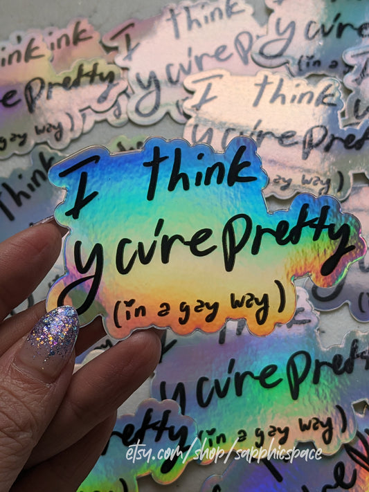 In a Gay Way Holographic Prism Sticker