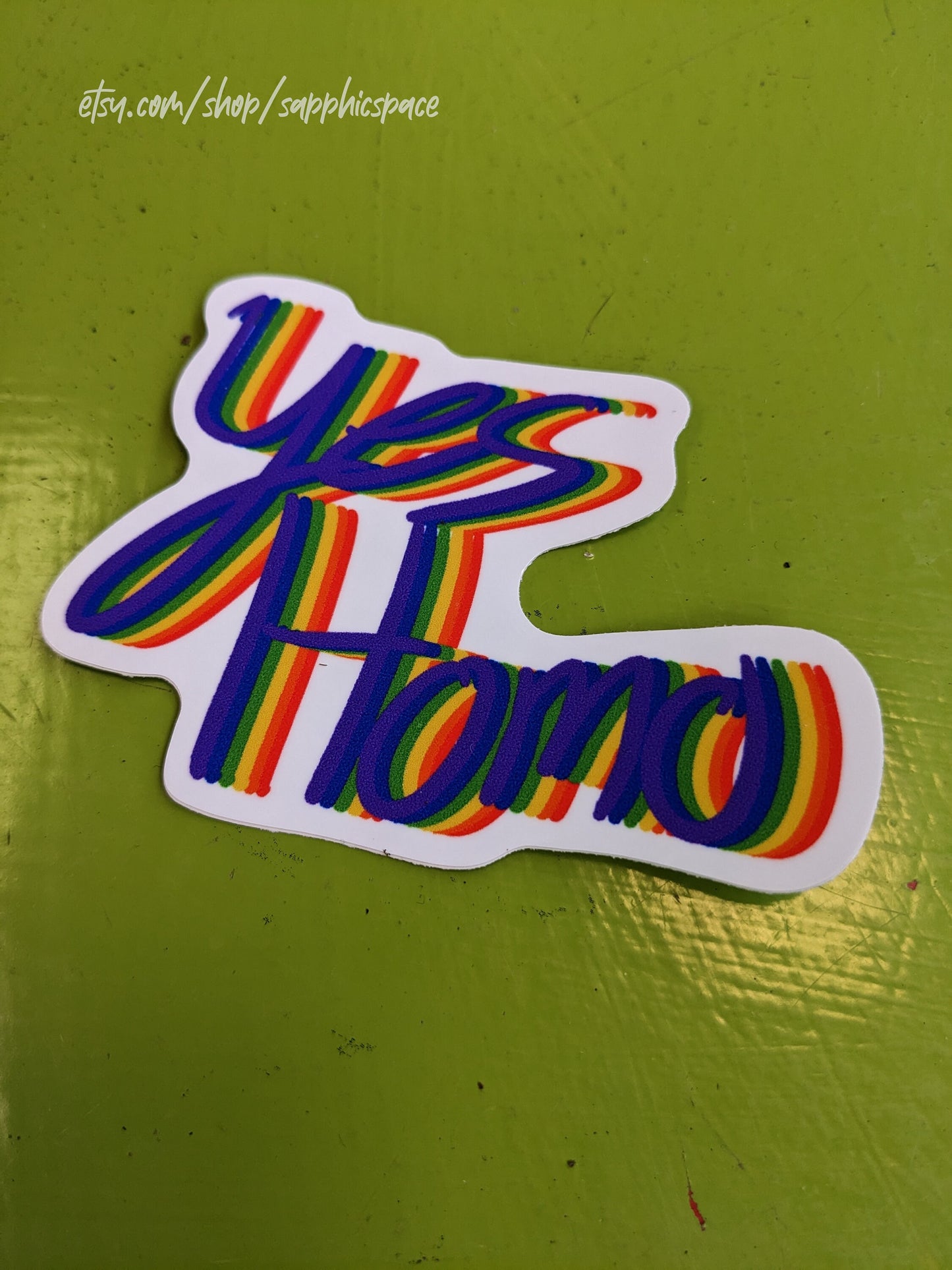 Yes Homo Sticker